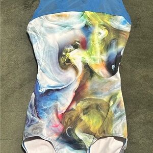 Eleve Dancewear Multicolor Swirl Leotard